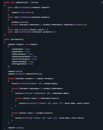 Libre Hardware Monitor sensor tree showing CPU and GPU temperatures